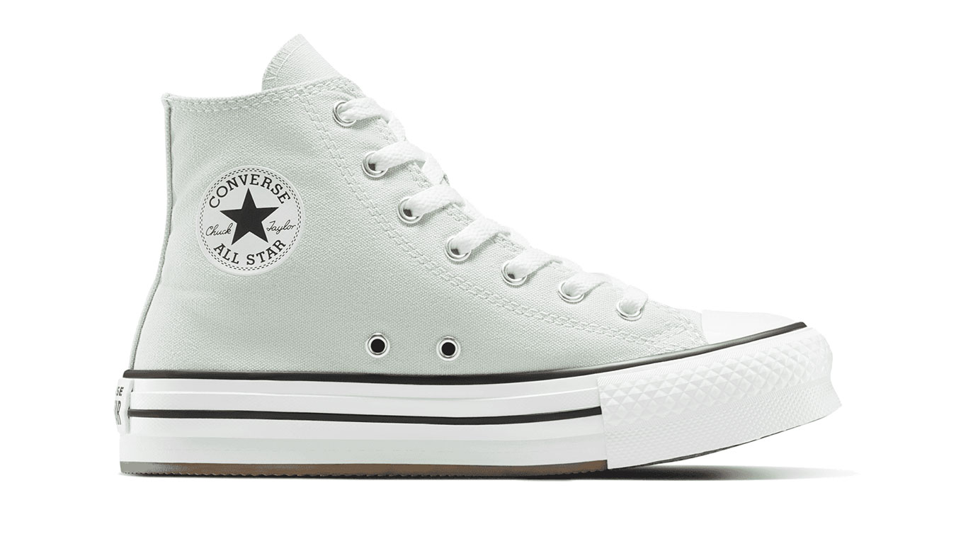 Converse Chuck Taylor All Star Eva Lift Platform 3.5 - Dětské - Tenisky Converse - Zelené - A13122C - Velikost: 38