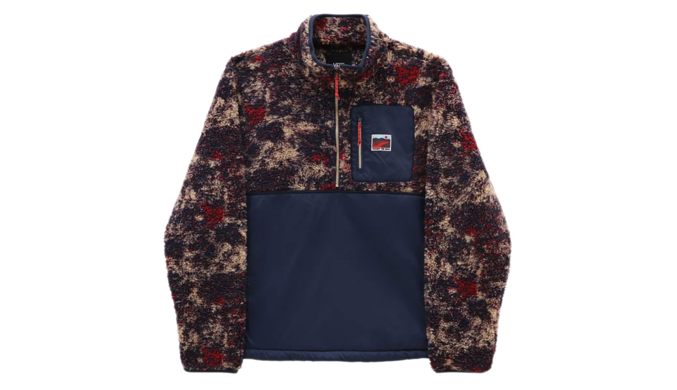 Vans Outdoor Club Quarter ZIP Jacket - Pánské - Bunda Vans - Modré - VN00008FLKZ - Velikost: M