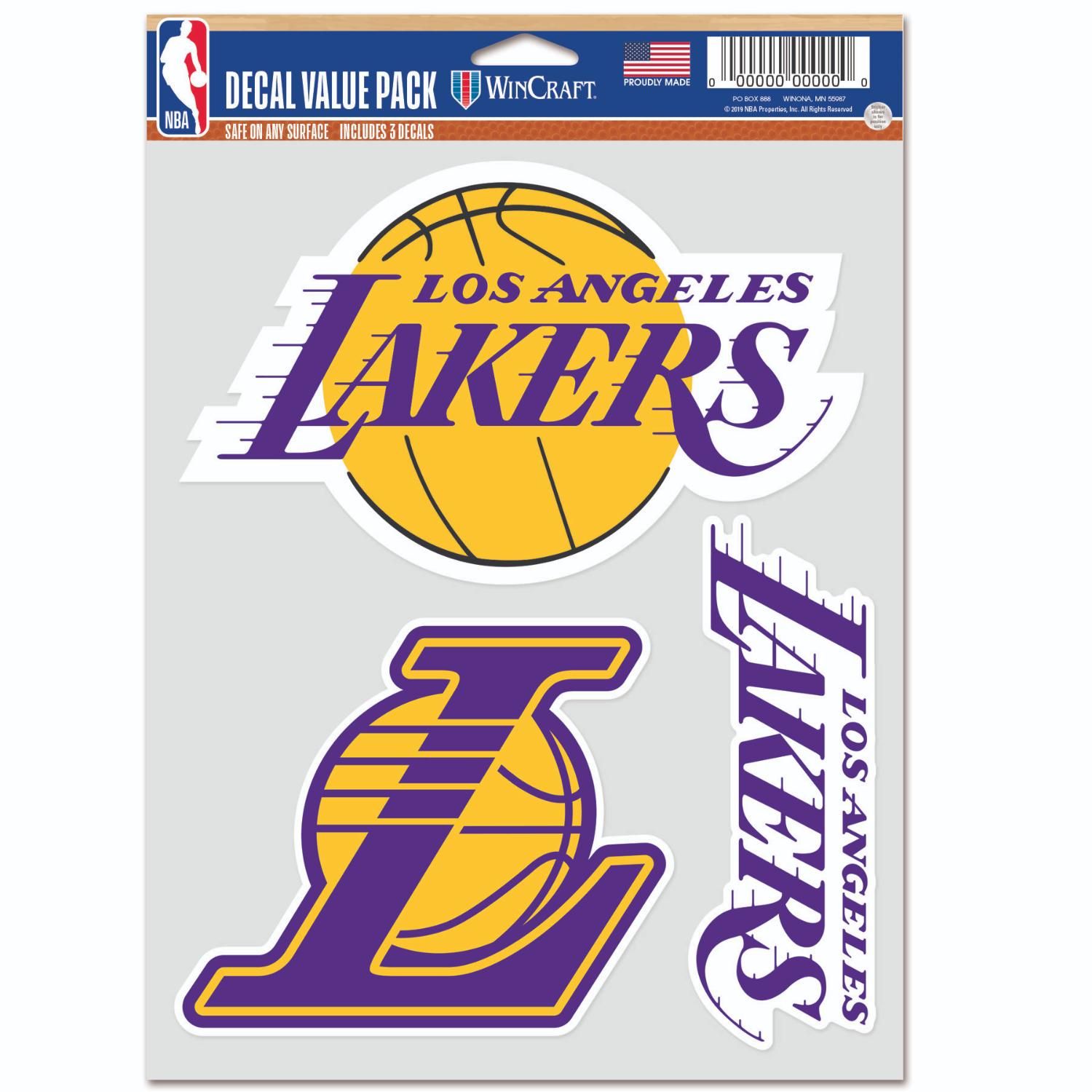 Levně WinCraft NBA Los Angeles Lakers Multi Use Decal - Unisex - Nálepky WinCraft - Fialové - 66865319