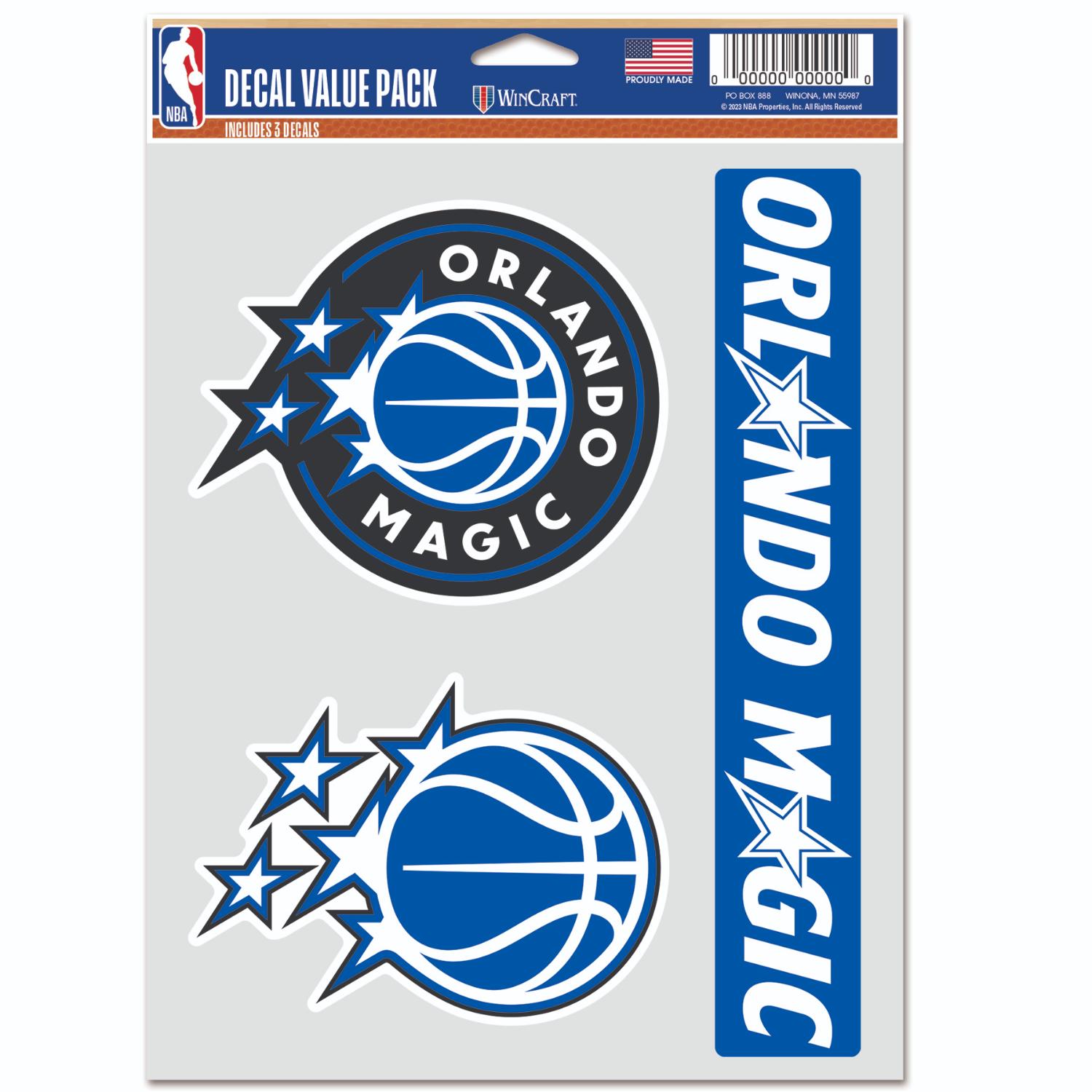 Levně WinCraft NBA Orlando Magic Multi Use Decal - Unisex - Nálepky WinCraft - Modré - 6873319