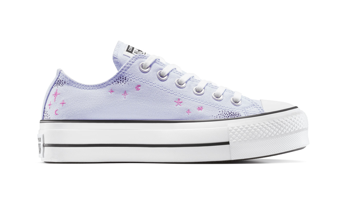 Converse Chuck Taylor All Star Lift Platform Celestial - Dámské - Tenisky Converse - Fialové - A15004C - Velikost: 36.5