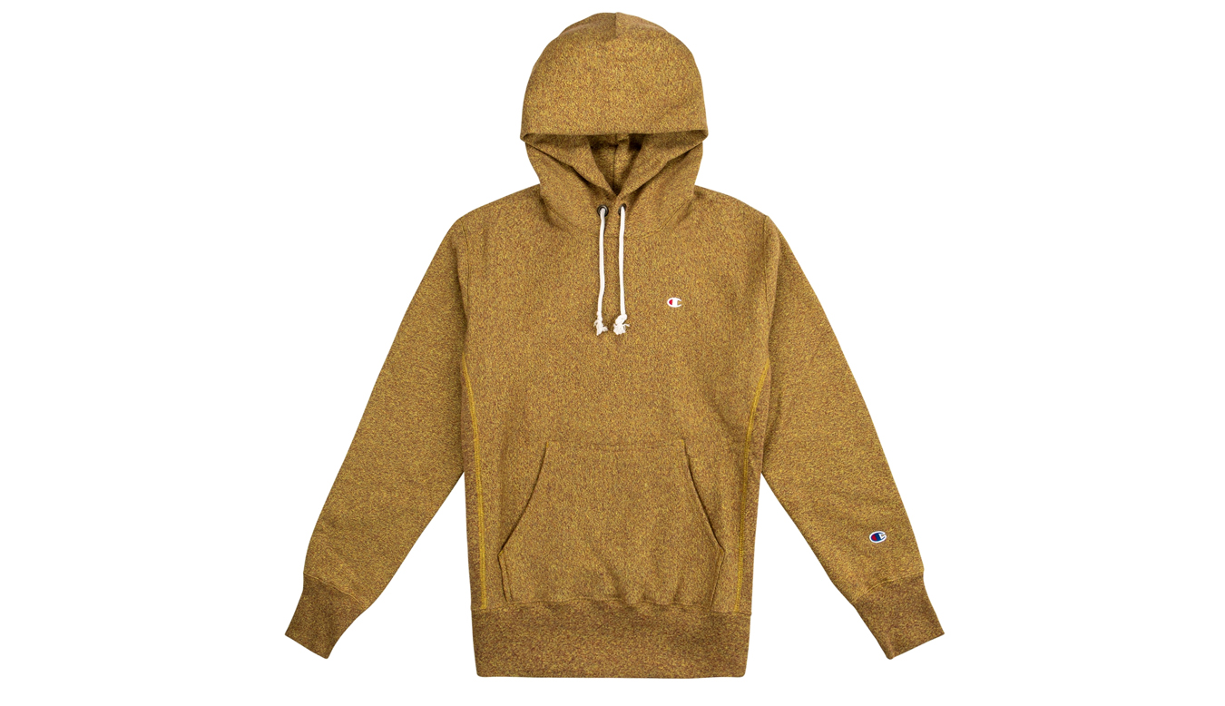 Champion Hooded Sweatshirt - Pánské - Mikina Champion - Hnědé - 214941_F20_YM501 - Velikost: L