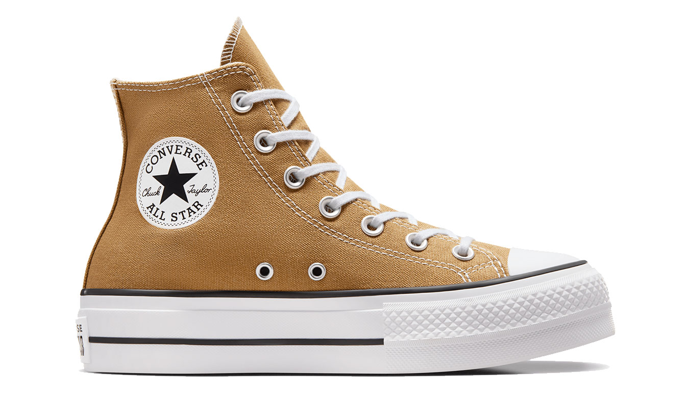 Converse Chuck Taylor All Star Lift Platform - Dámské - Tenisky Converse - Hnědé - A07210C - Velikost: 41