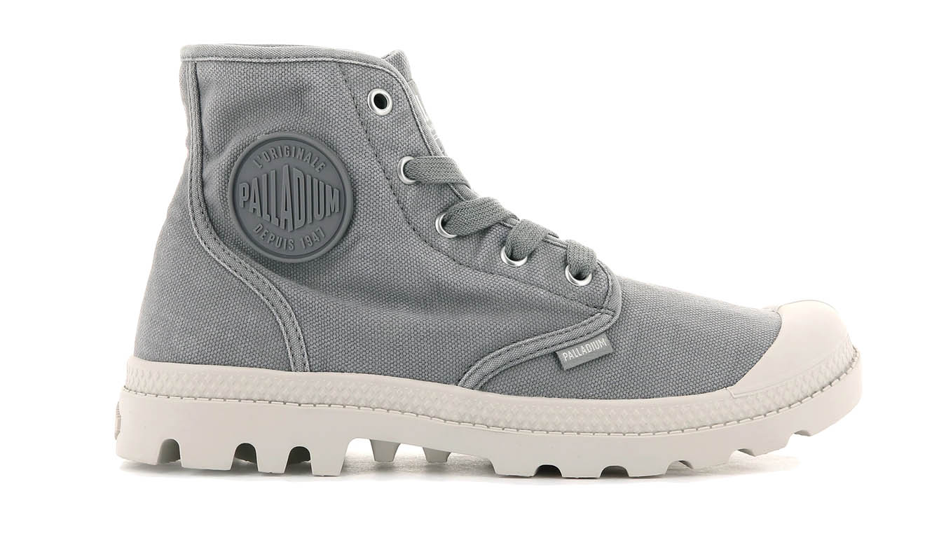 Palladium Boots W Pampa Hi - Dámské - Tenisky Palladium - Šedé - 92352-071-M - Velikost: 37