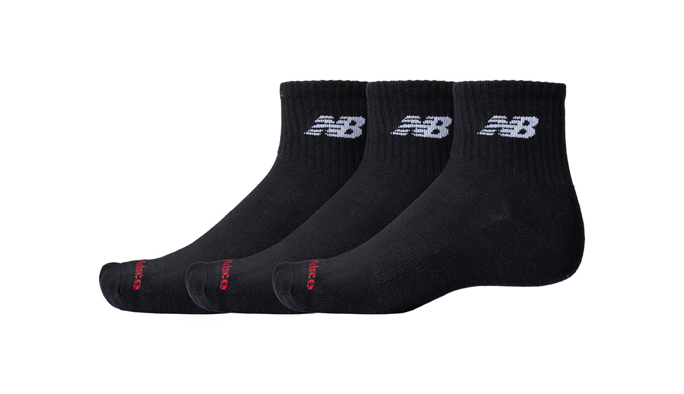 New Balance Everyday Ankle - 3 Pack LAS51303BK M - Unisex - Ponožky New Balance - Černé - LAS51303BK - Velikost: M