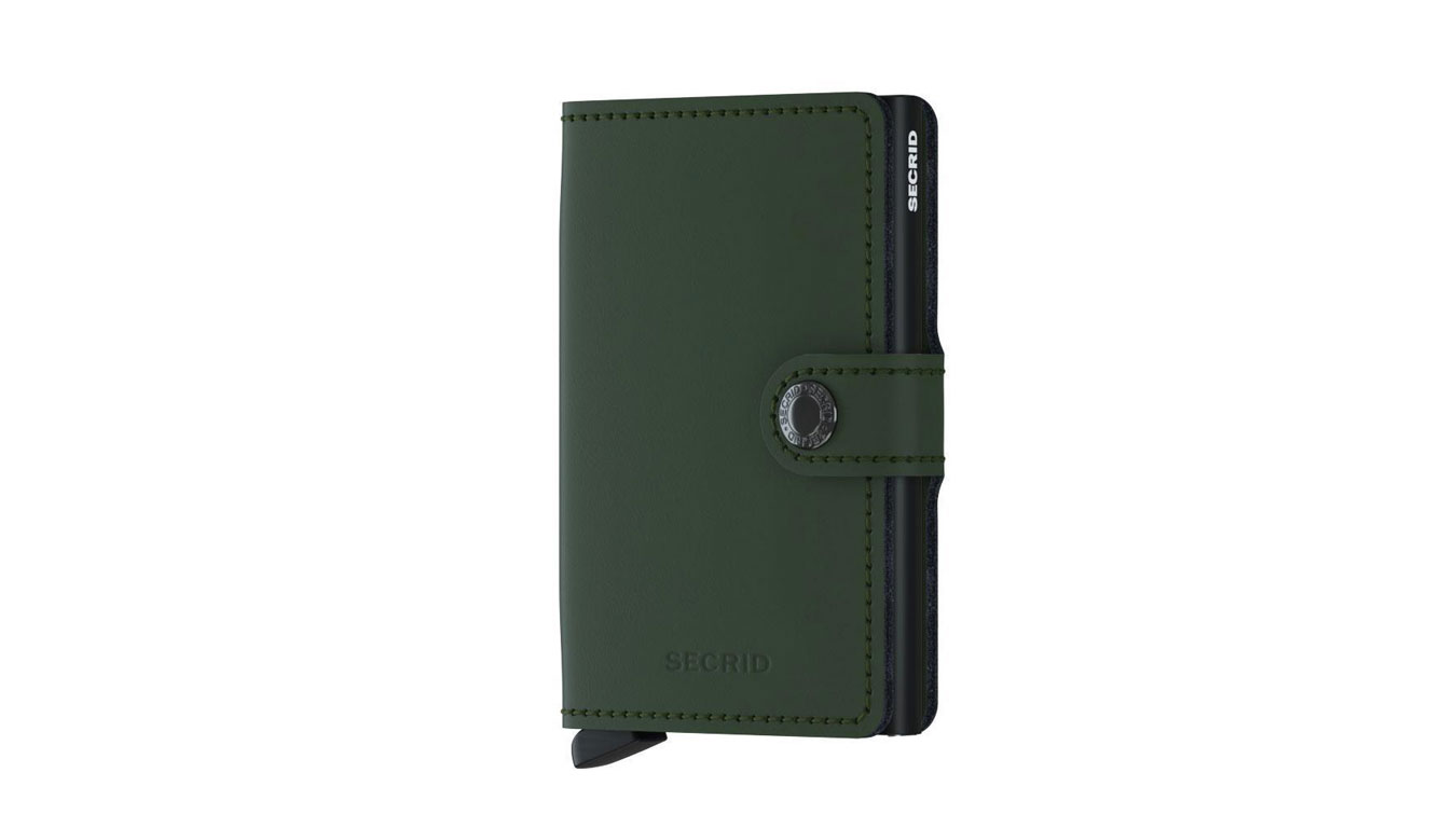 Secrid Miniwallet Matte Green-Black - Unisex - Doplněk Secrid - Černé - MM-Green-Black - Velikost: UNI