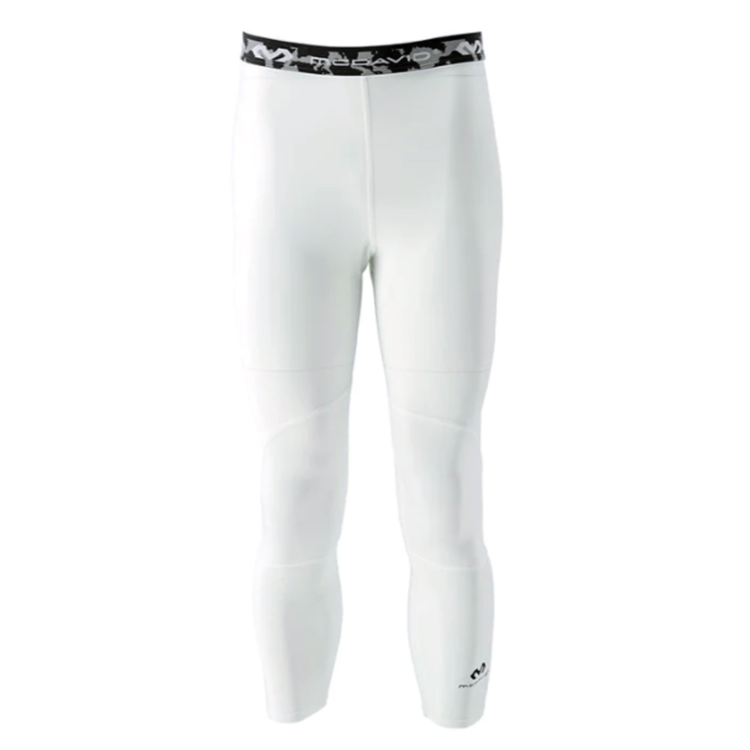 McDavid Compression 3/4 Tight With Dual Layer Knee Support White - Pánské - Kalhoty McDavid - Bílé - 10020R-WHITE - Velikost: 2XL