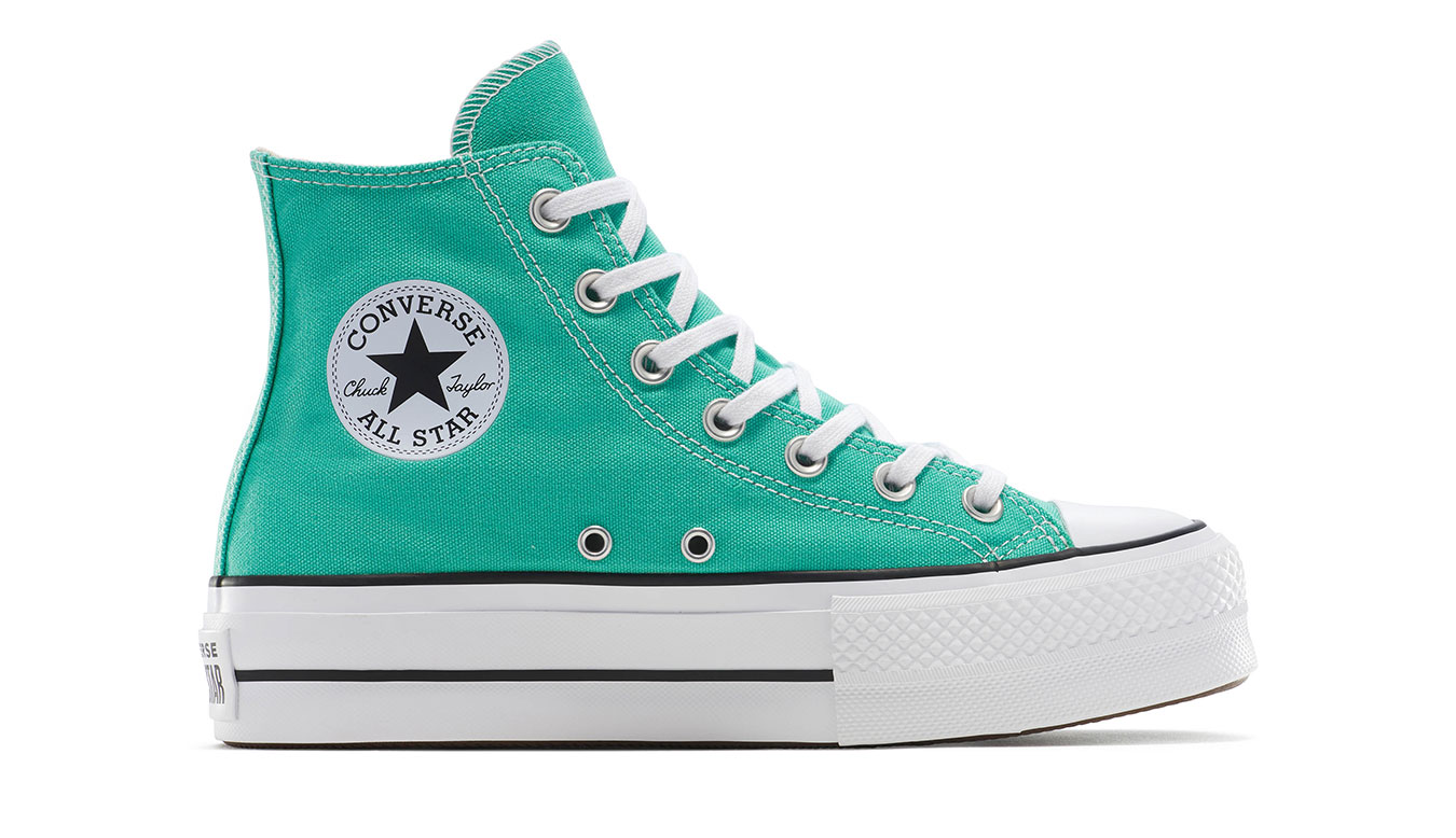 Converse Chuck Taylor All Star Lift Platform 4.5 - Dámské - Tenisky Converse - Zelené - A12955C - Velikost: 39