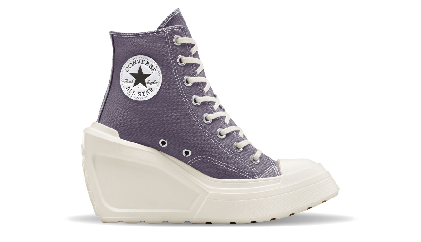 Converse Chuck 70 De Luxe Wedge - Dámské - Tenisky Converse - Fialové - A08282C - Velikost: 37.5