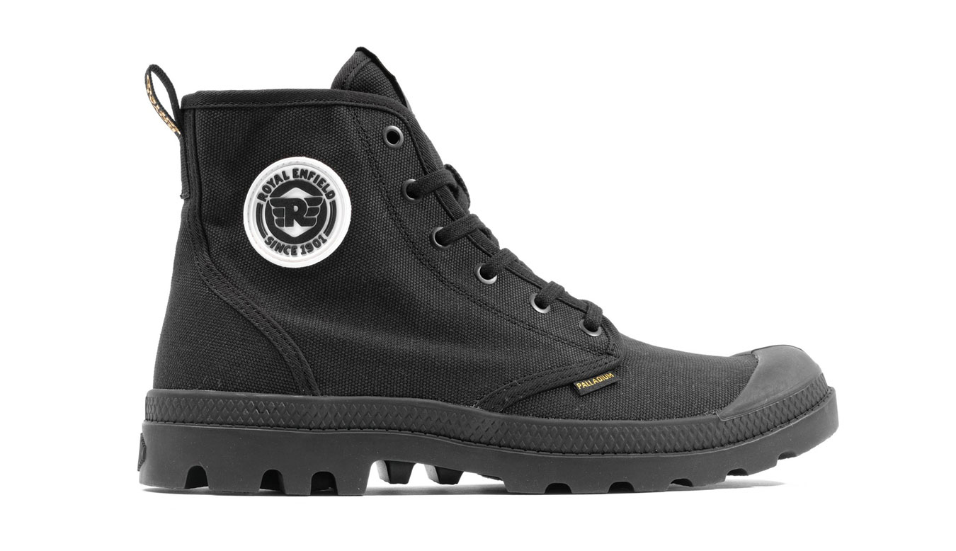 Palladium Pampa Interceptor Royal Entfield Black - Unisex - Tenisky Palladium - Černé - 74381-008-M - Velikost: 43