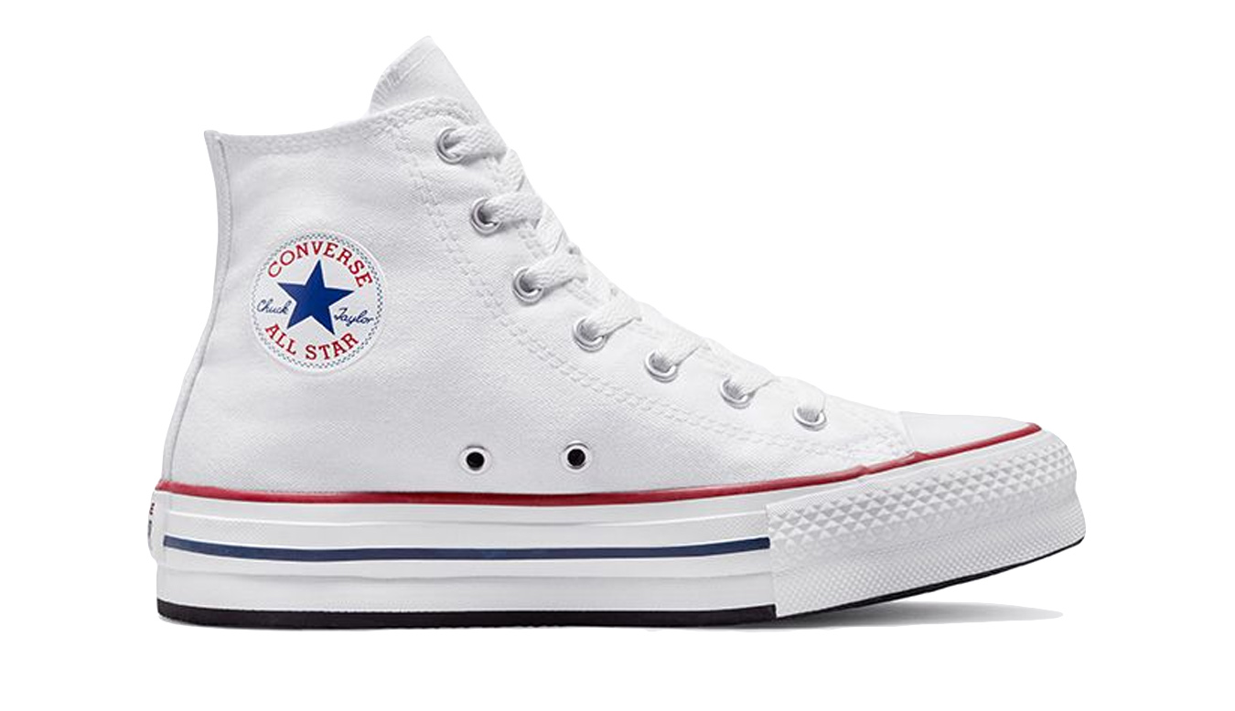 Levně Converse Chuck Taylor All Star Lift Platform Canvas High Top Big Kids - Dětské - Tenisky Converse - Bílé - 272856C