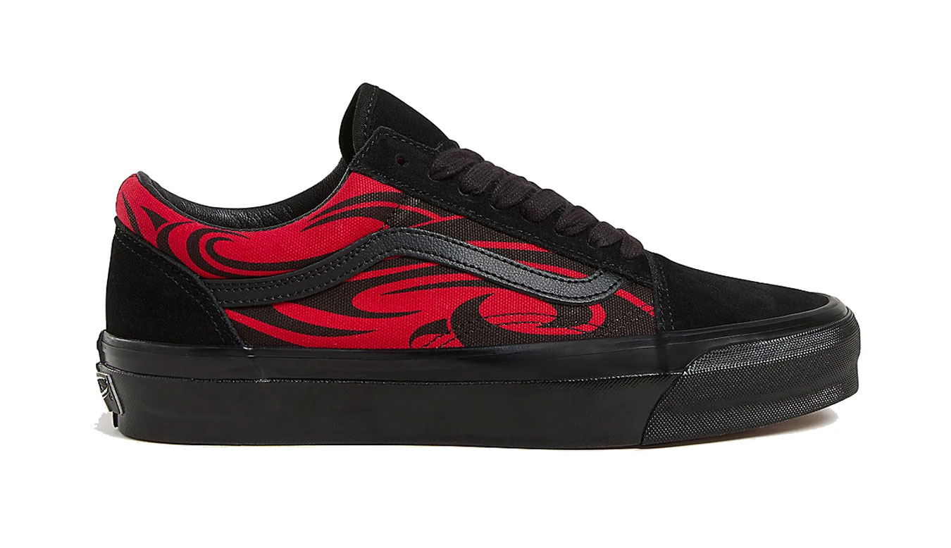 Vans LX Old Skool Y2K Flame Black Red - Pánské - Tenisky Vans - Černé - VN000D56458 - Velikost: 45