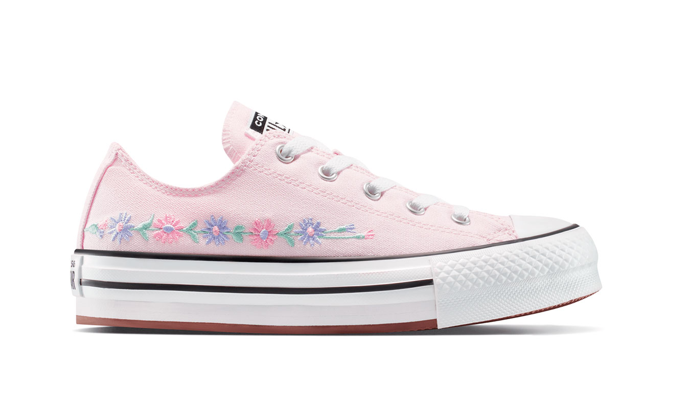 Converse Chuck Taylor All Star Eva Lift Florals - Dětské - Tenisky Converse - Růžové - A14995C - Velikost: 36