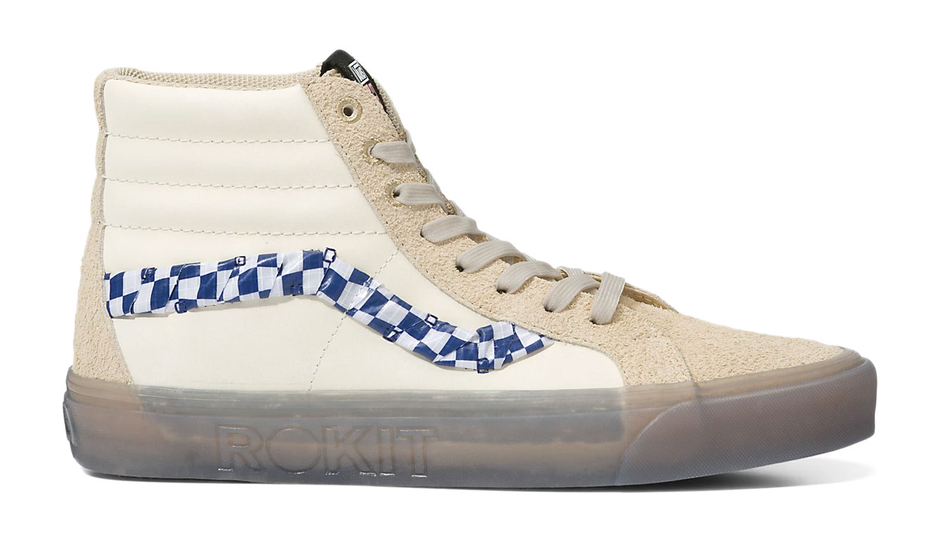 Vans x Rokit SK8-HI Dx Ws - Pánské - Tenisky Vans - Bílé - VN0000SQBKV - Velikost: 41