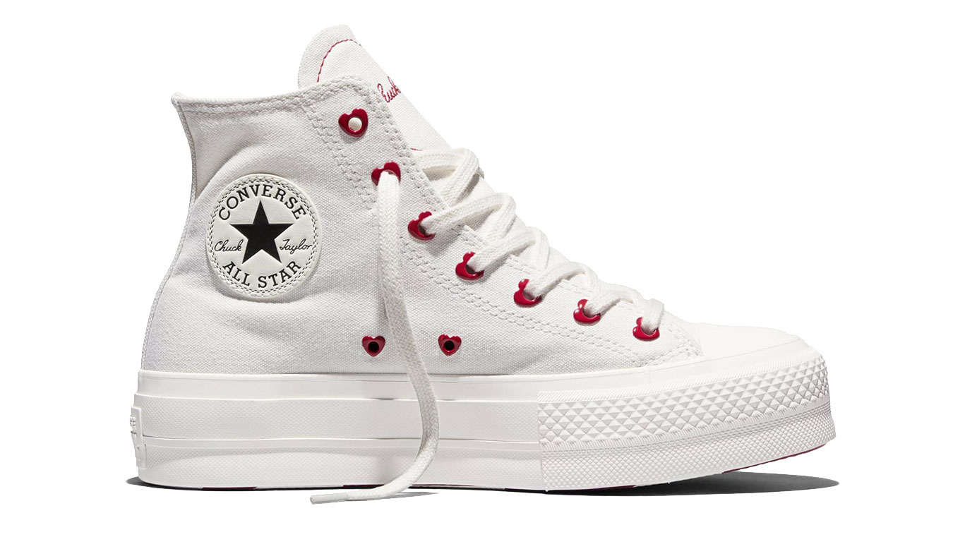 Levně Converse Chuck Taylor All Star Lift Platform Valentine's Day 3 - Dámské - Tenisky Converse - Bílé - A19058C