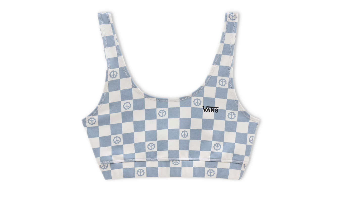 Vans Flying Print Top - Dámské - Triko Vans - Modré - VN0A7PNDBD2 - Velikost: S