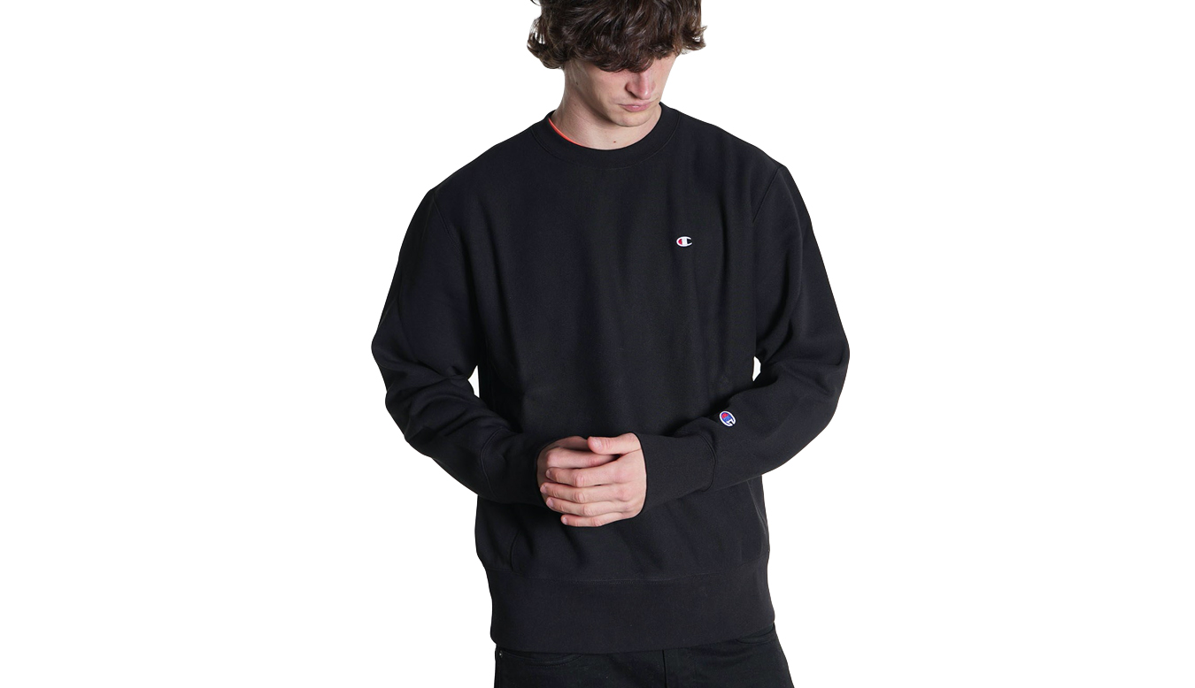 Champion Crewneck Sweatshirt - Pánské - Mikina Champion - Černé - 216495-KK001 - Velikost: M