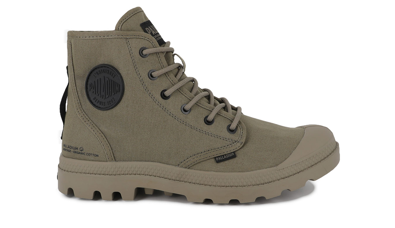 Levně Palladium Pampa HI HTG Supply 7 - Pánské - Tenisky Palladium - Zelené - 77356-308-M