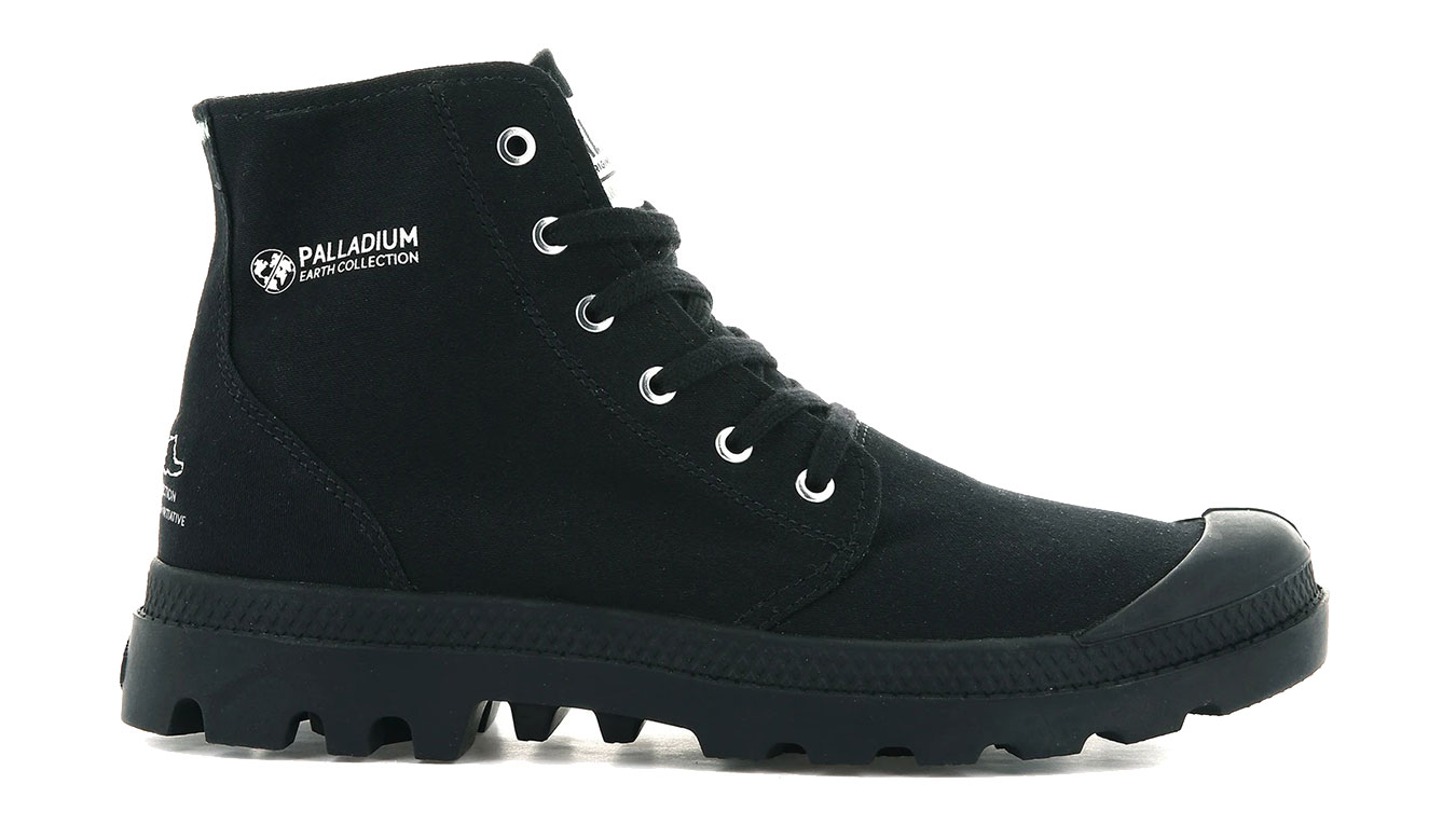 Palladium Pampa High Organic II - Unisex - Tenisky Palladium - Černé - 77100-008-M - Velikost: 36
