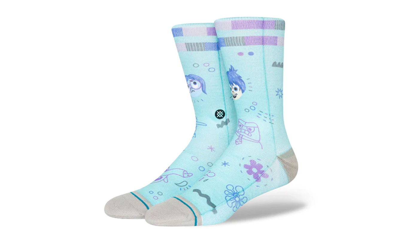 Stance Inside Out By R Bubnis Crew Sock - Dámské - Ponožky Stance - Modré - A555D23INS-GRN - Velikost: 43