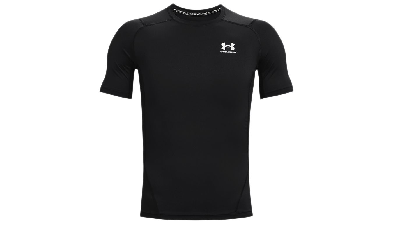 Under Armour HeatGear Armour Sort Sleeve T-shirt - Pánské - Triko Under Armour - Černé - 1361518-001 - Velikost: XL