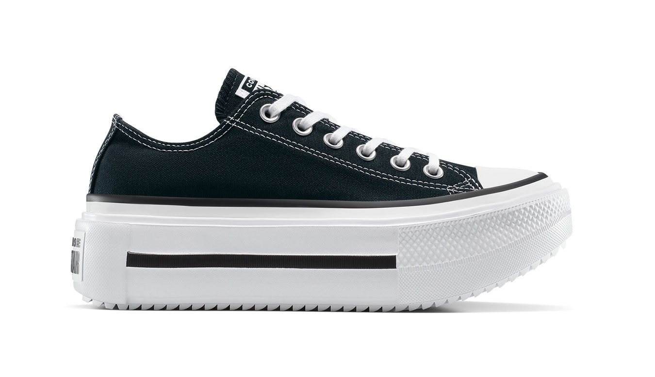 Converse Chuck Taylor All Star Lift Double Stack 8 - Unisex - Tenisky Converse - Černé - A15490C - Velikost: 39.5