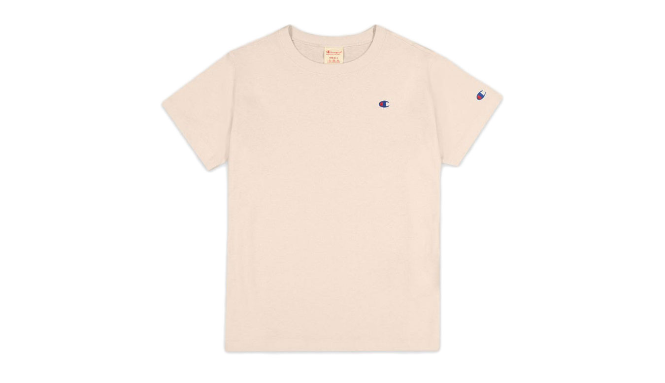 Champion Crewneck C logo T-shirt - Dámské - Triko Champion - Hnědé - 113360_F20_YS094 - Velikost: L