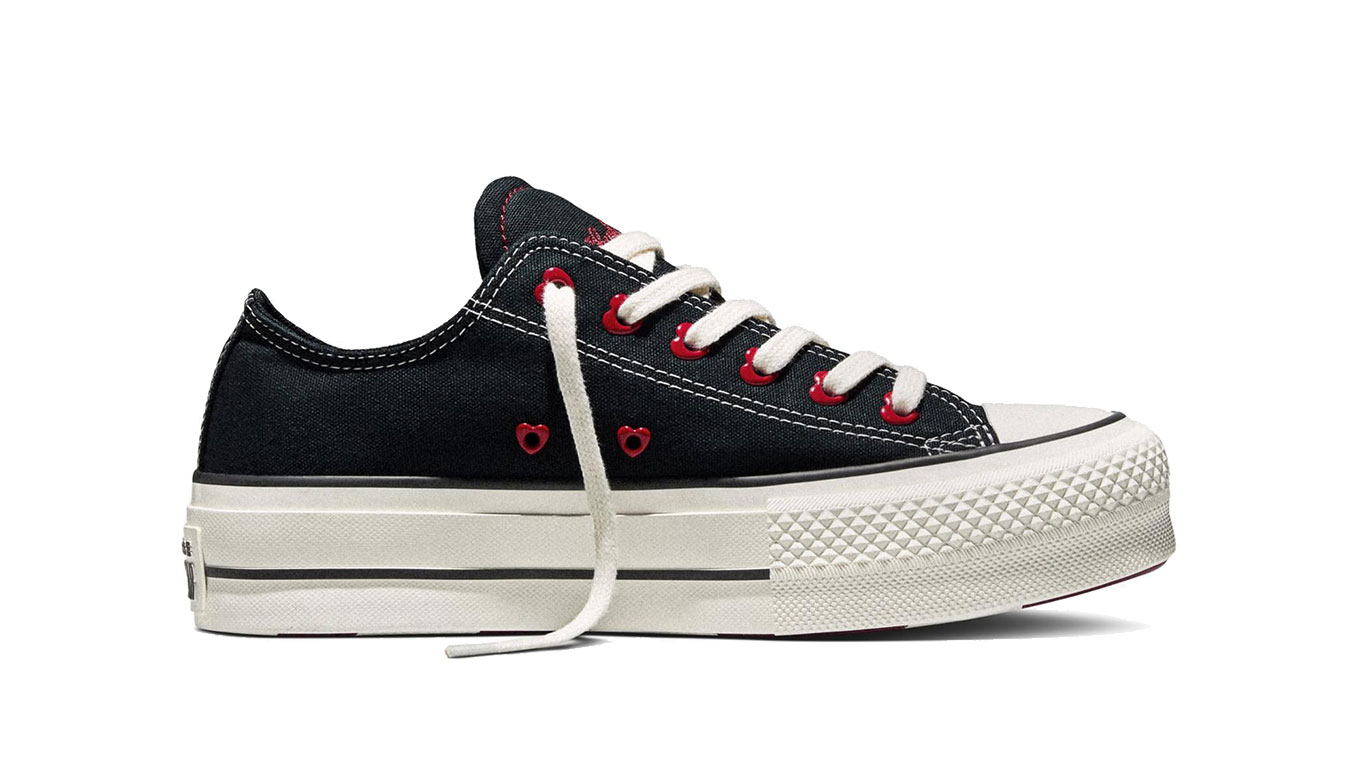 Levně Converse Chuck Taylor All Star Lift Platform Valentine's Day 3 - Dámské - Tenisky Converse - Černé - A19059C