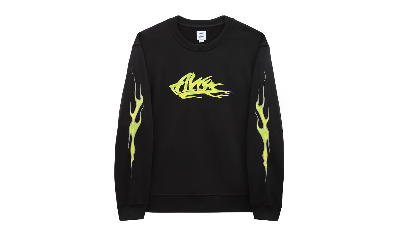 Vans X Alva Skates Crew Sweatshirt - Pánské - Mikina Vans - Černé - VN00061GBLK - Velikost: M