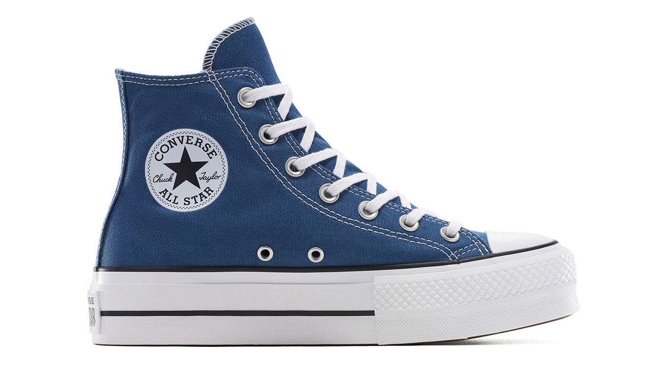 Converse Chuck Taylor All Star Lift Platform 4 - Dámské - Tenisky Converse - Modré - A12957C - Velikost: 41
