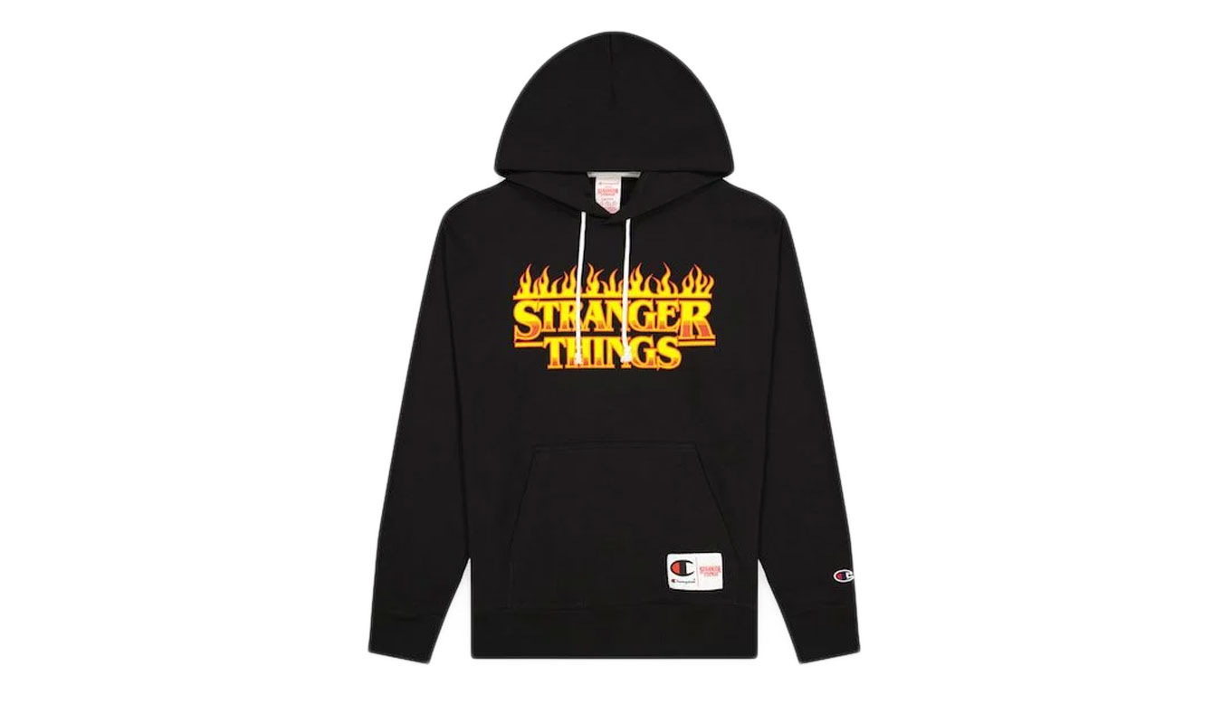 Champion x Stranger Things - Pánské - Mikina Champion - Černé - 217780-KK003 - Velikost: M