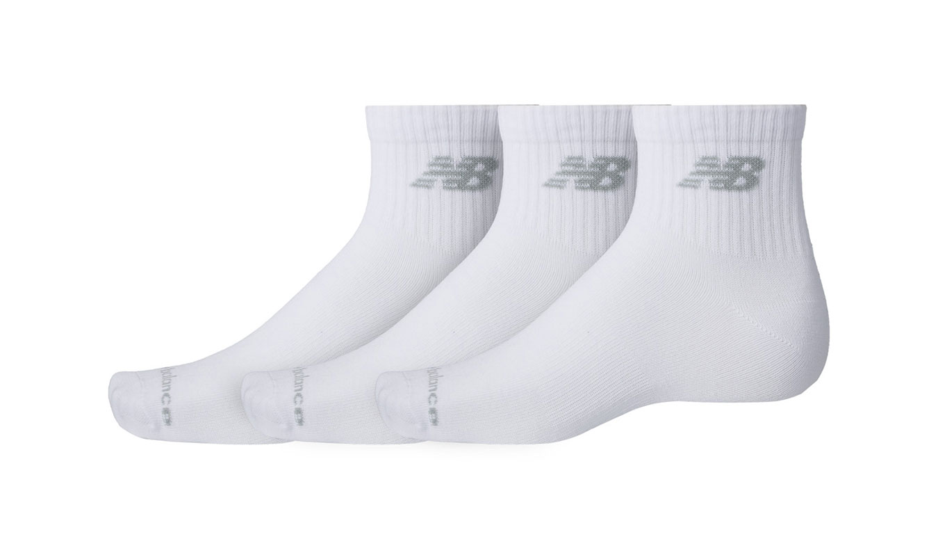 New Balance Performance Basic Ankle 3 Pack LAS51413WT M - Unisex - Ponožky New Balance - Bílé - LAS51413WT - Velikost: L