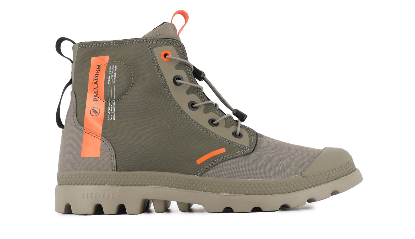 Palladium Pampa Lite Journey Olive Night M 9.5 - Unisex - Tenisky Palladium - Zelené - 79539-325-M - Velikost: 44.5