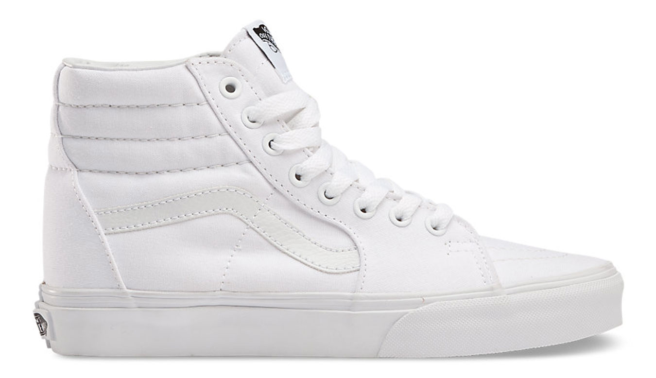 Vans SK8-Hi True White - Unisex - Tenisky Vans - Bílé - VN000D5IW00 - Velikost: 36.5