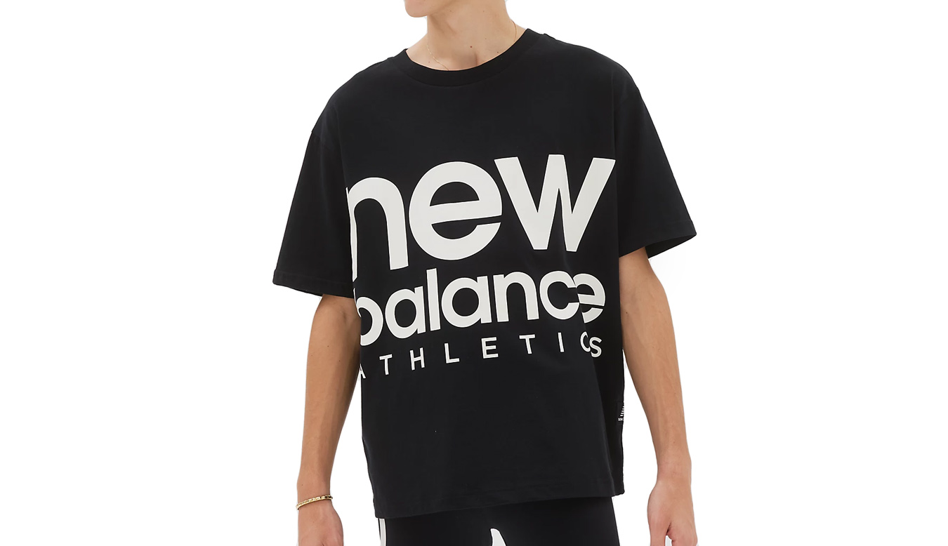 New Balance Athletics Unisex Out of Bounds Tee - Unisex - Mikina New Balance - Černé - UT23505BK - Velikost: XS/S