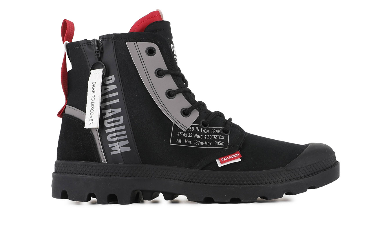 Palladium Pampa HI Dare Zip 5.5 - Unisex - Tenisky Palladium - Černé - 79515-010-M - Velikost: 44