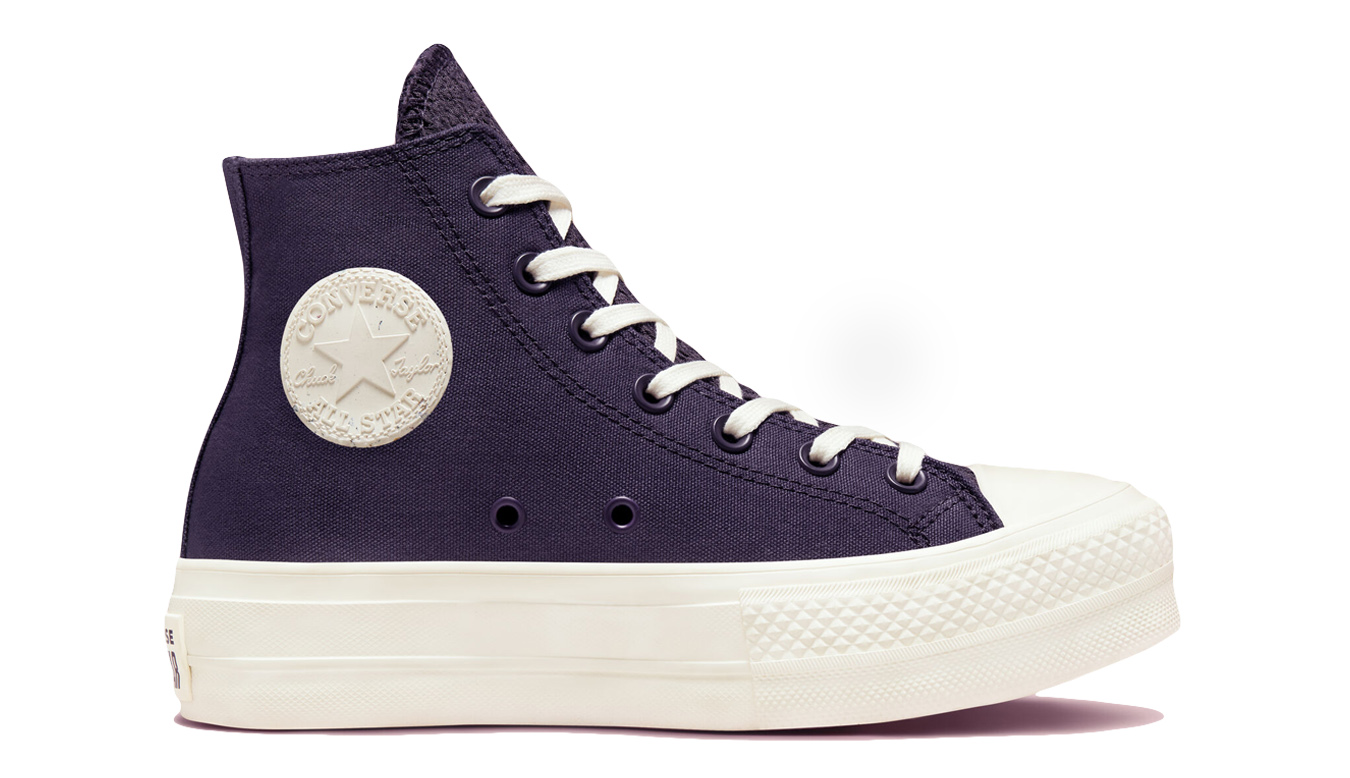 Converse Chuck Taylor All Star Lift Platform Tonal Jacquard - Dámské - Tenisky Converse - Modré - A00887C - Velikost: 41