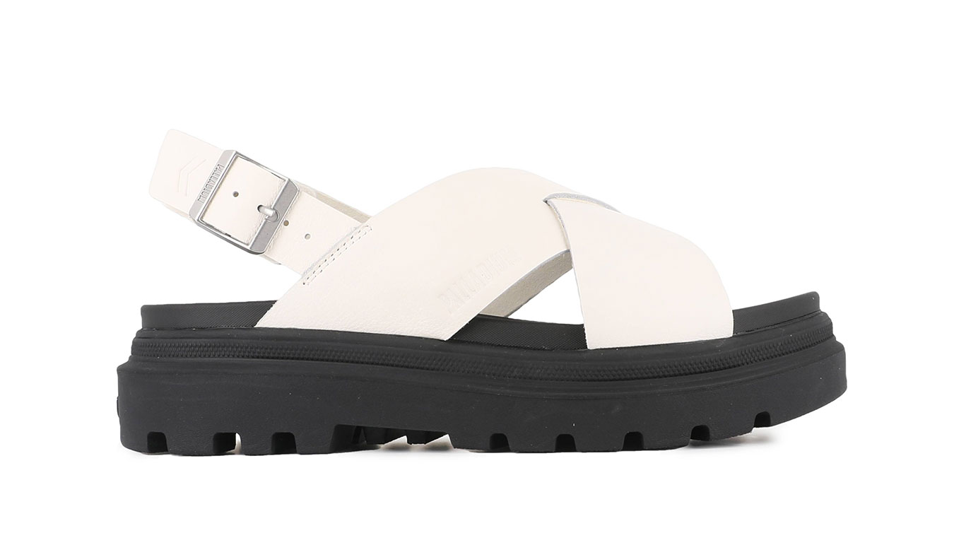 Palladium Pallacruise Crossed - Dámské - Sandále Palladium - Bílé - 94461-180-M - Velikost: 40