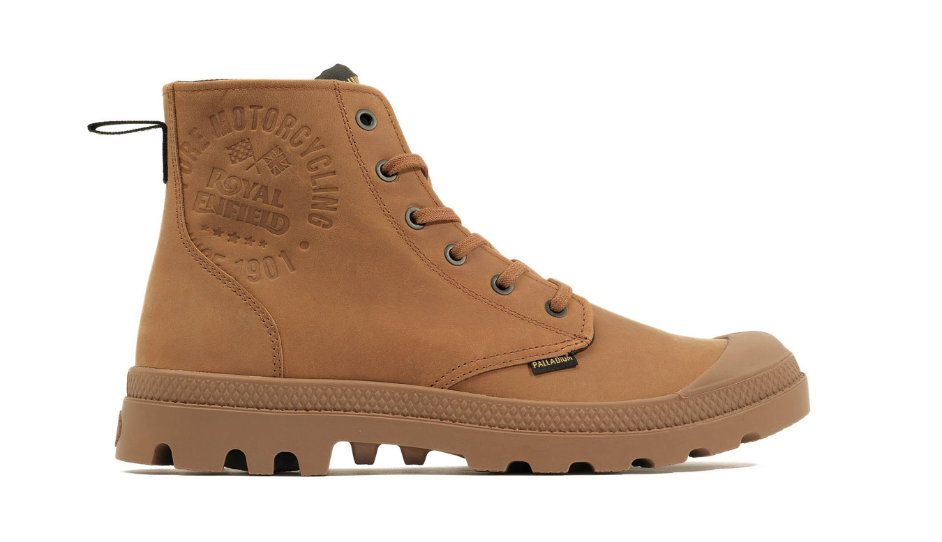 Palladium Pampa Continental Leather Royal Entfield - Unisex - Tenisky Palladium - Hnědé - 74373-203-M - Velikost: 47