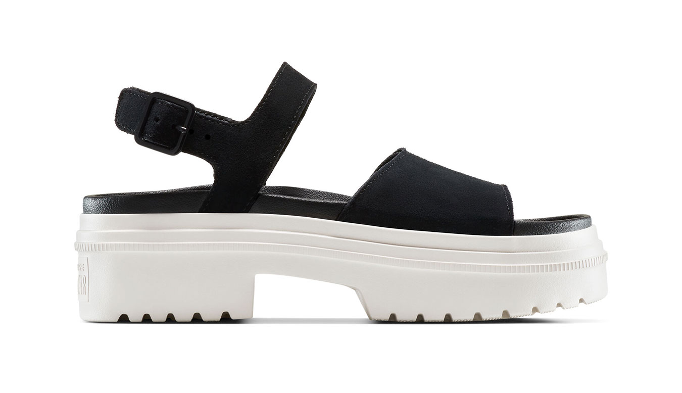 Levně Converse Chuck Taylor All Star Lugged Heel Sandal - Dámské - Sandály Converse - Černé - A15075C