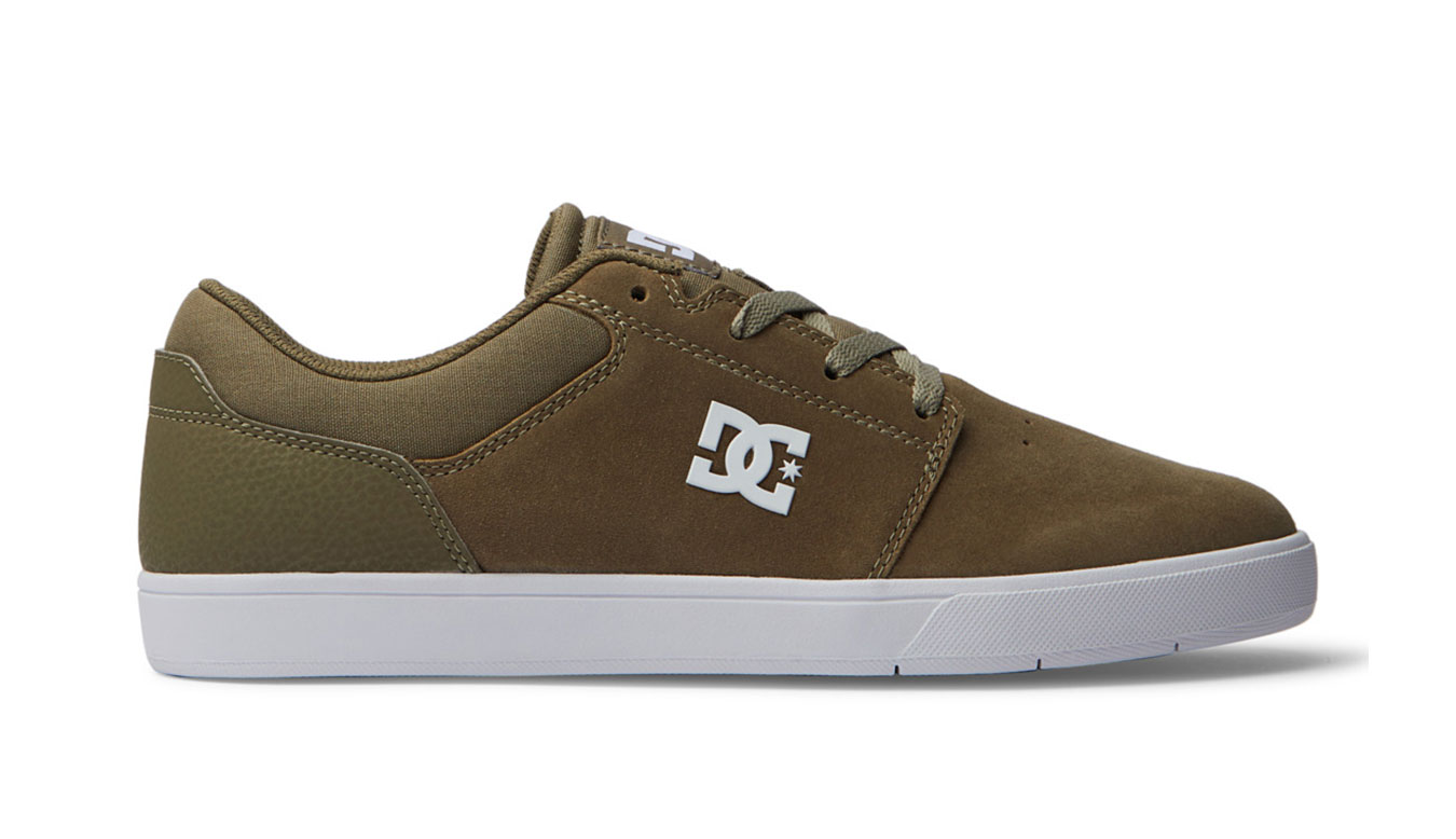 DC Shoes Crisis 2 Olive White - Pánské - Tenisky DC Shoes - Hnědé - ADYS100647-OWH - Velikost: 43