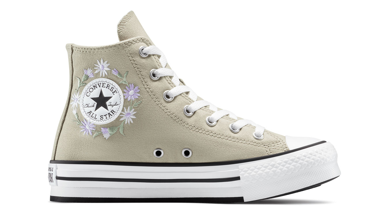 Levně Converse Chuck Taylor All Star Eva Lift Platform Florals - Dětské - Tenisky Converse - Zelené - A11825C
