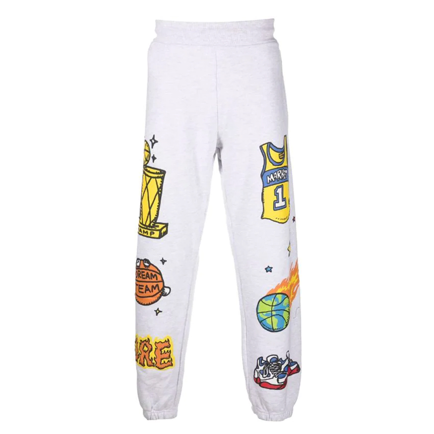 Market Memorabilia Sweatpants - Pánské - Kalhoty MARKET - Šedé - 395000527 - Velikost: L