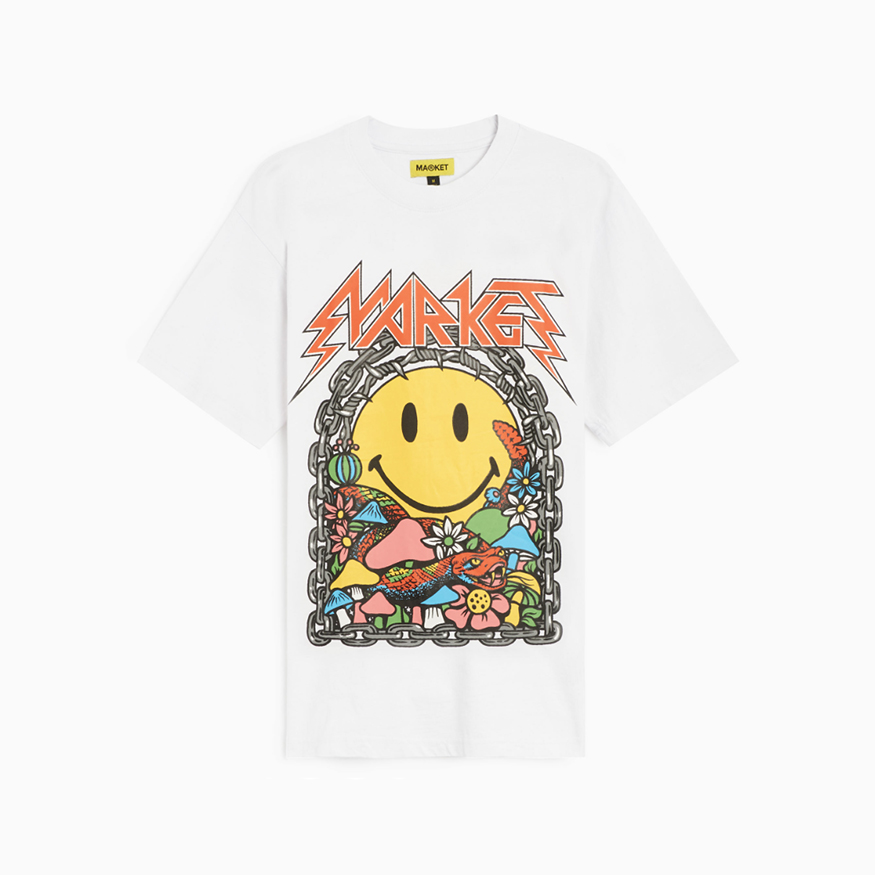 Iron Market Tee White - Pánské - Triko MARKET - Bílé - 399001064-2 - Velikost: S