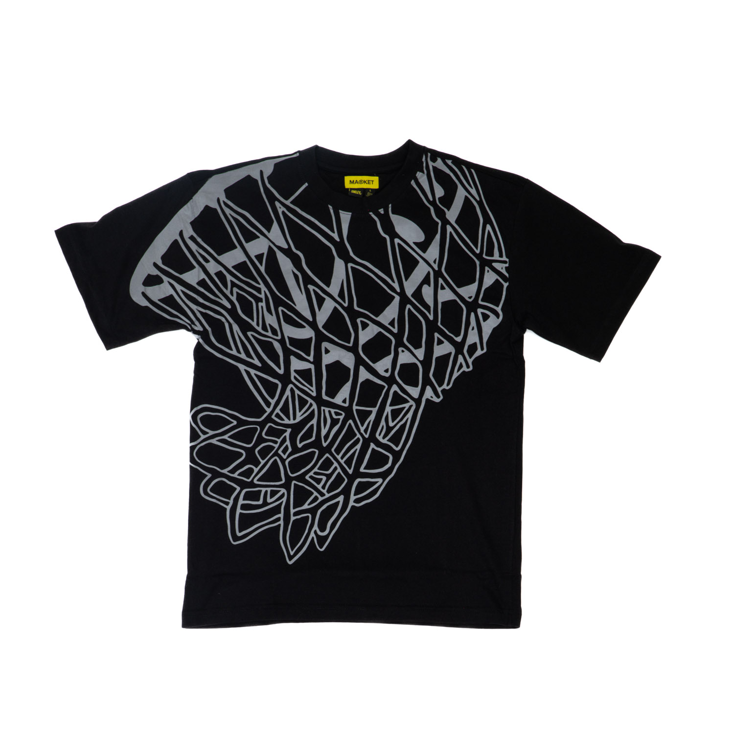 Market Smiley In The Net UV Tee Black - Pánské - Triko MARKET - Černé - 399001085 - Velikost: M