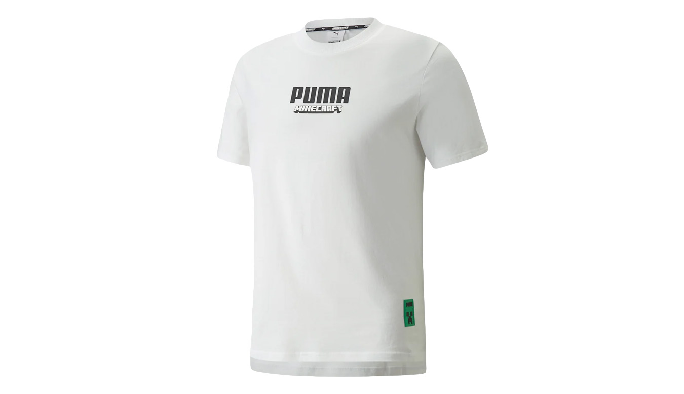 Levně Puma x MINECRAFT Graphic Men's Tee - Pánské - Triko Puma - Bílé - 534374_02