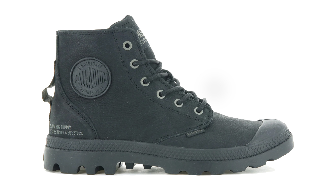 Levně Palladium Pampa Hi Supply Leather - Pánské - Tenisky Palladium - Černé - 77963-001-M
