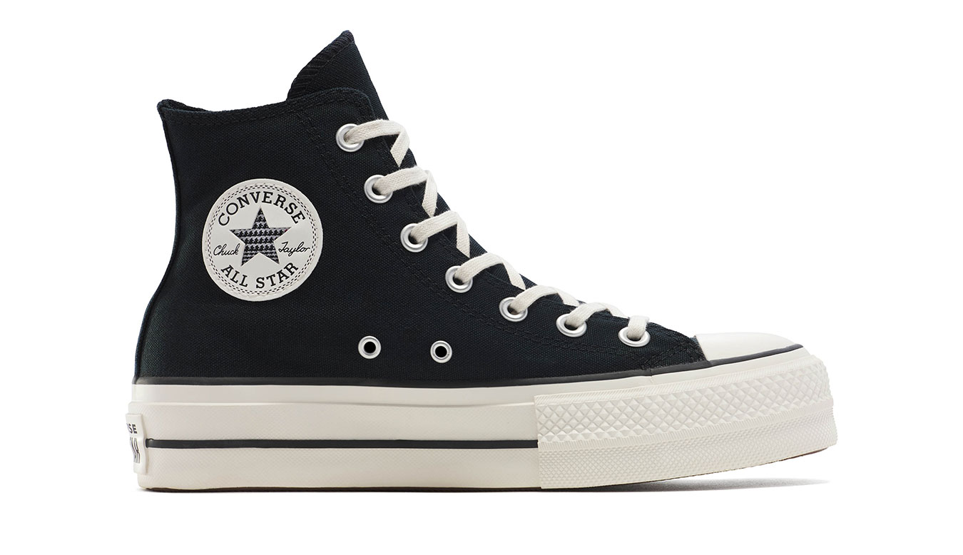 Converse Chuck Taylor All Star Lift Platform Floral Patchwork 3.5 - Dámské - Tenisky Converse - Černé - A15534C - Velikost: 36