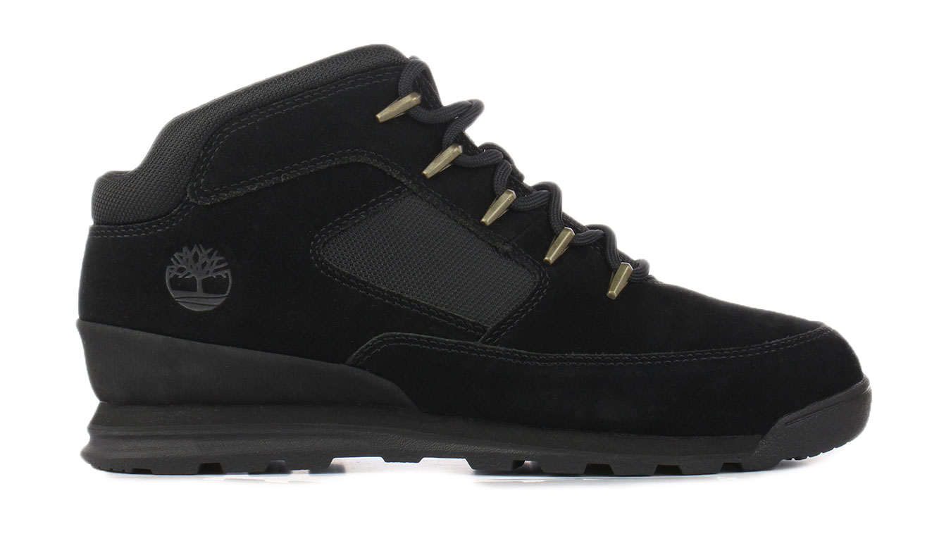 Timberland Euro Rock Mid Hiker Black Suede - Pánské - Tenisky Timberland - Černé - A2H68-015 - Velikost: 43.5