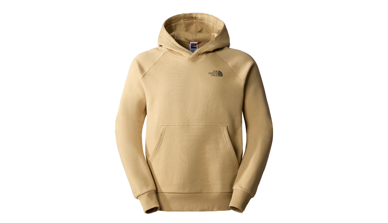 The North Face M Raglan Red Box Hoodie - Pánské - Mikina The North Face - Hnědé - NF0A2ZWULK5 - Velikost: S